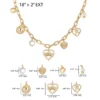 Halsband med hjärtformad Juicy-logotyp