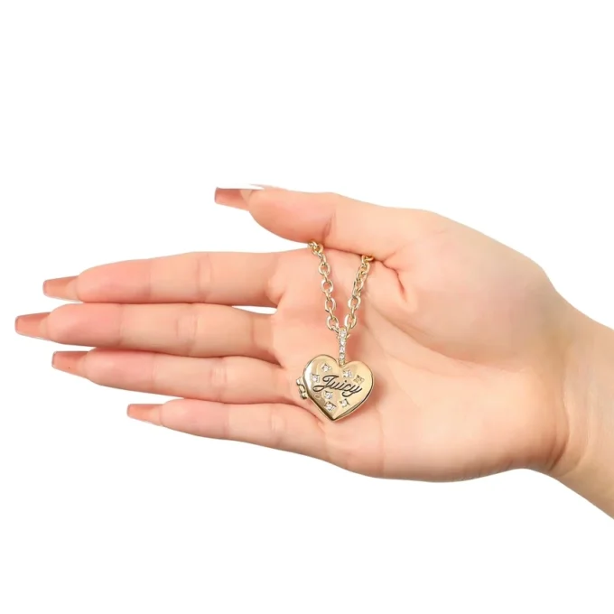 Halsband med hjärtformad medaljong