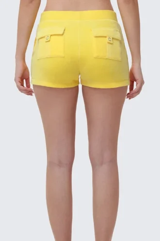 Heritage-shorts i Cotton Velour med broderi