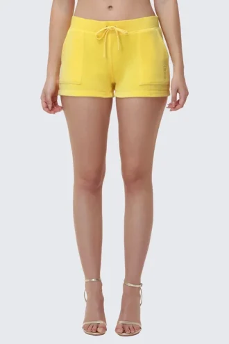 Heritage-shorts i Cotton Velour med broderi