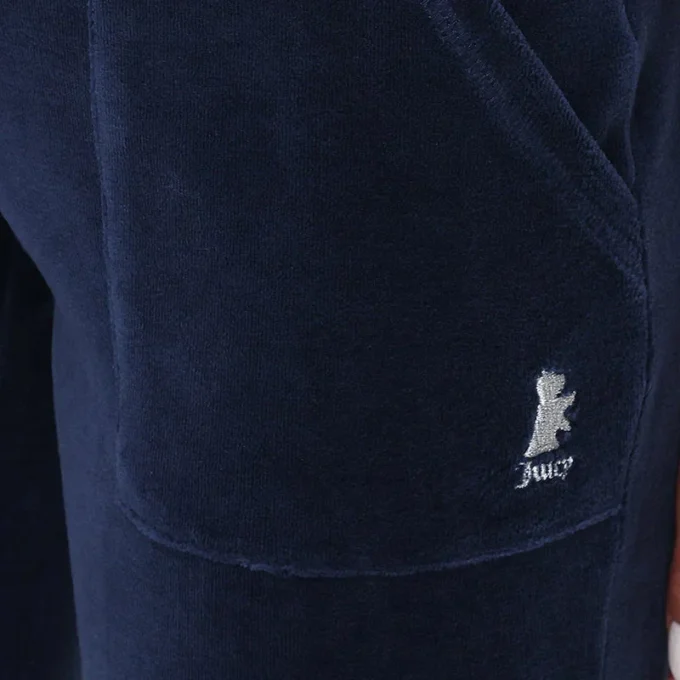 Hollywood Scottie Snap Pocket Cotton Velour Träningsbyxor