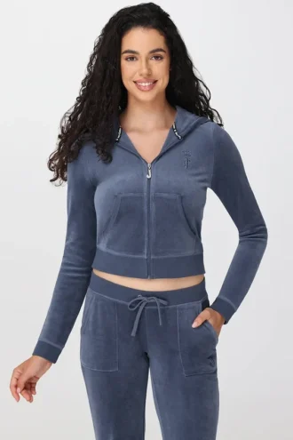 Hoodie i Heritage-Cotton Velour