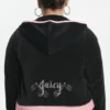 Huvtröja i Cotton Velour i storlek Plus-Size
