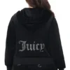 Huvtröja i velour i stor storlek Og Big Bling