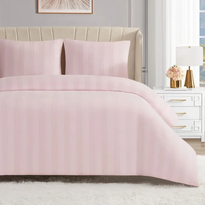Jenny Velour Striped Jacquard-täckset