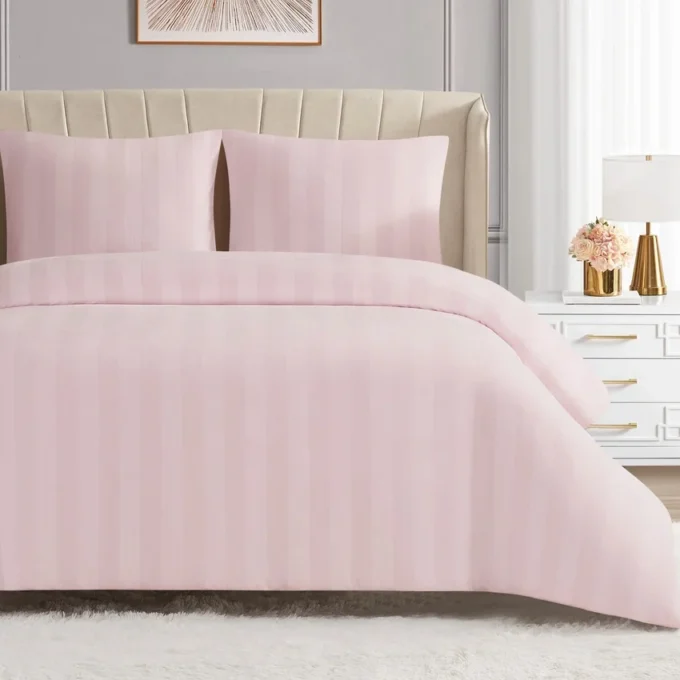 Jenny Velour Striped Jacquard-täckset