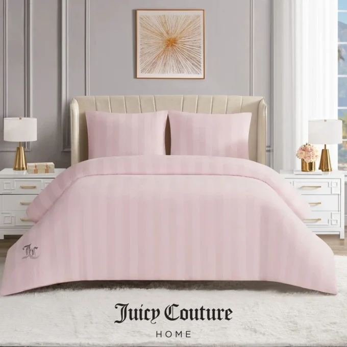 Jenny Velour Striped Jacquard-täckset