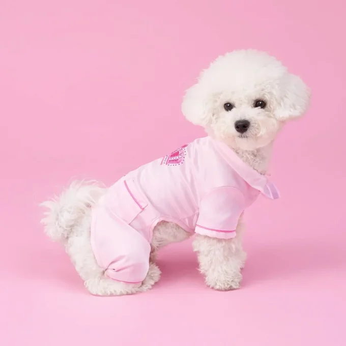 Juicy Couture pyjamas i silkeslen satin för husdjur