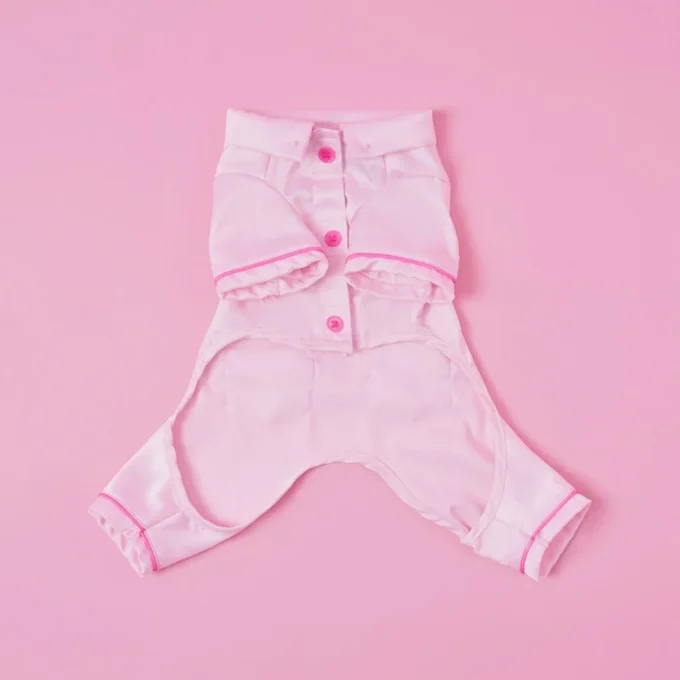 Juicy Couture pyjamas i silkeslen satin för husdjur