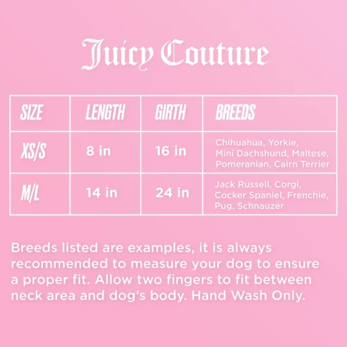 Juicy Couture pyjamas i silkeslen satin för husdjur