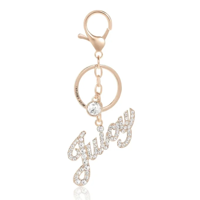 Juicy Logo Bling nyckelring och väskberlock