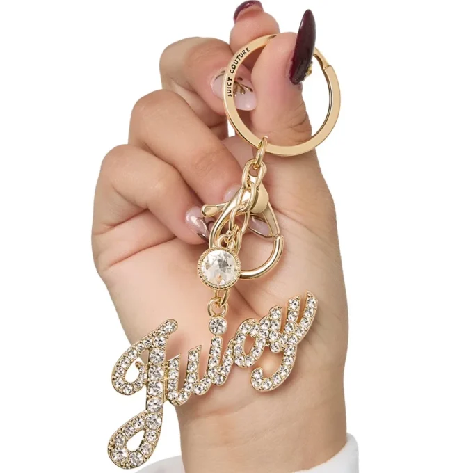 Juicy Logo Bling nyckelring och väskberlock
