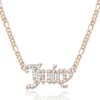 Juicy Script Crystal Chain Halsband
