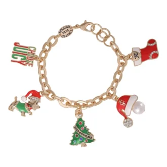 Juligt armband med charms