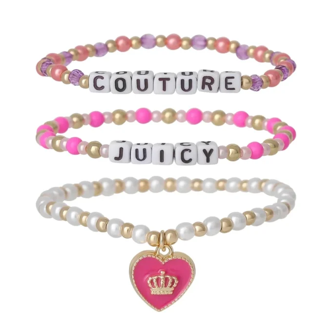 Kids Choose Juicy Heart Charm 3-delat pärlarmbandset