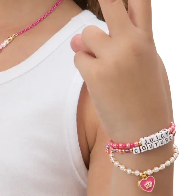 Kids Choose Juicy Heart Charm 3-delat pärlarmbandset