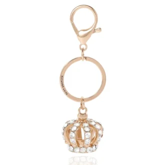 Kroncharm med strass, nyckelring och väskcharm
