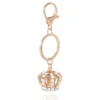 Kroncharm med strass, nyckelring och väskcharm