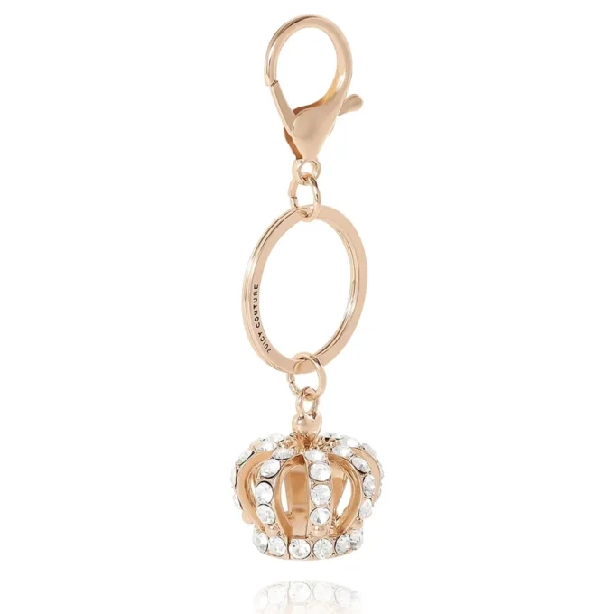 Kroncharm med strass, nyckelring och väskcharm