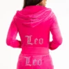 Leo anpassningsbar Big Bling-velourhuvtröja