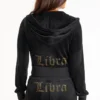 Libra anpassningsbar Big Bling-velourhuvtröja