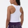 Liten glittrig, sömlös crop-top med hög hals