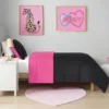 Metallic Leopard Plush Mattor, 3′ Heart