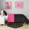 Metallic Leopard Plush Mattor, 3′ Heart