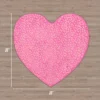 Metallic Leopard Plush Mattor, 3′ Heart