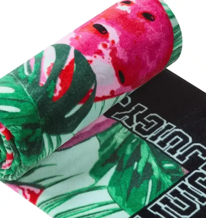 Mönstrad handduk för strand