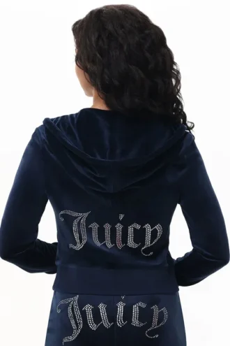 Anpassad Zodiac Og Big Bling-velourhuvtröja