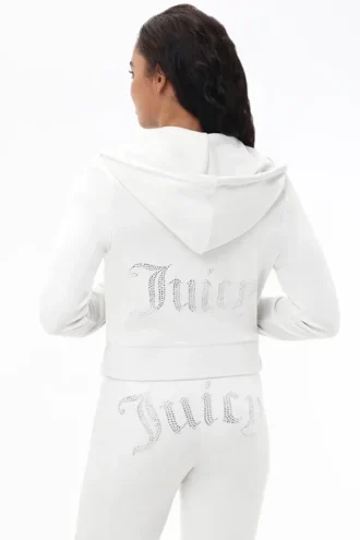 Anpassad Zodiac Og Big Bling-velourhuvtröja