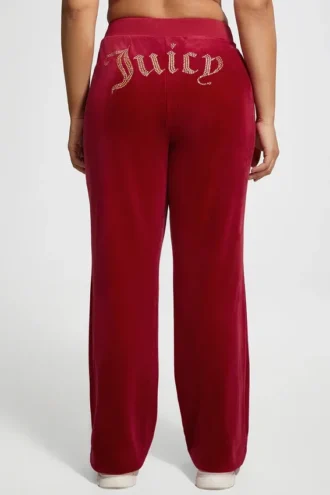 Plus-size Og Big Bling velourträningsbyxor