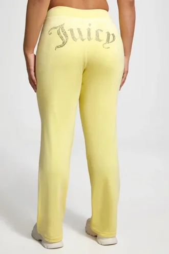 Plus-size Og Big Bling velourträningsbyxor