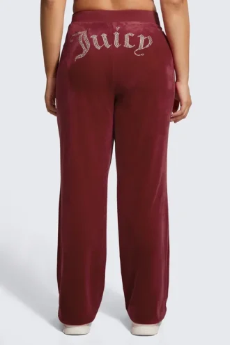 Plus-size Og Big Bling velourträningsbyxor