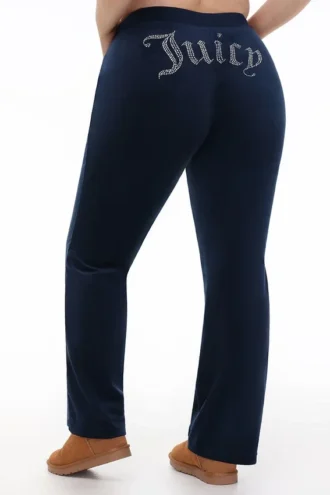 Plus-size Og Big Bling velourträningsbyxor