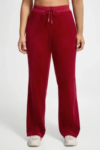 Plus-size Og Big Bling velourträningsbyxor