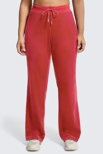 Plus-size Og Big Bling velourträningsbyxor