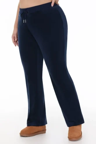 Plus-size Og Big Bling velourträningsbyxor