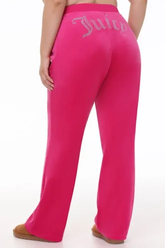 Plus-size Og Big Bling velourträningsbyxor