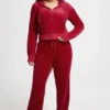 Plus-size Og Big Bling velourträningsbyxor