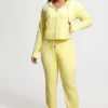 Plus-size Og Big Bling velourträningsbyxor