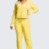 Plus-size Og Big Bling velourträningsbyxor