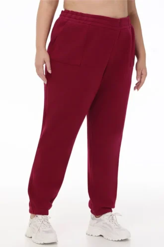Plus-size små blingade fleece-Sweatpants