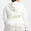 Plus-size Technicolor anpassningsbar Big Bling-velourhuvtröja