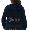 Plus-size Technicolor anpassningsbar Big Bling-velourhuvtröja