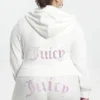Plus-size Technicolor anpassningsbar Big Bling-velourhuvtröja