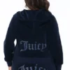 Plus-size Technicolor anpassningsbar Big Bling-velourhuvtröja