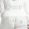 Plus-size Technicolor anpassningsbar Big Bling-velourhuvtröja