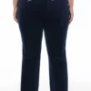 Plus-size Technicolor anpassningsbara Big Bling-velourträningsbyxor